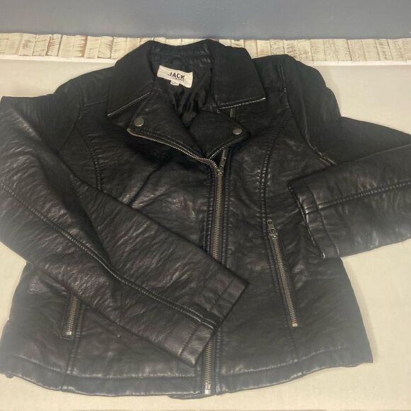 Faux leather Moto jacket by BB Dakota Ladies Small - Picture 1 of 7